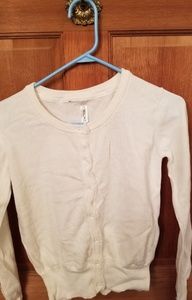 White cardigan